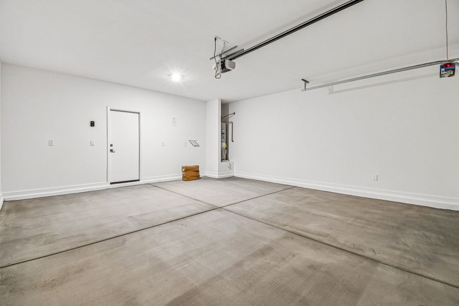 A room with white walls. A room with white walls.