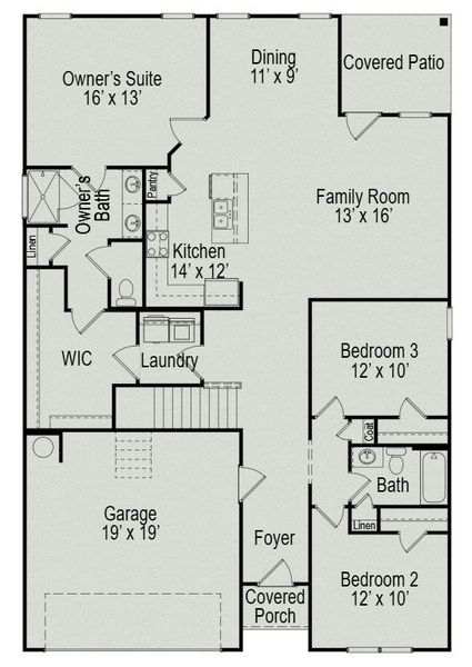 2D floor plan layout of this home in Jackson Hills, Clarksville, TN (Image 4). 2D floor plan layout of this home in Jackson Hills, Clarksville, TN (Image 4).