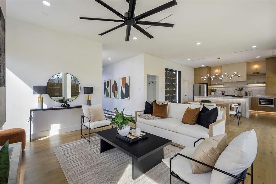 Furnished interior view inside a new home in , Dallas (Image 6).