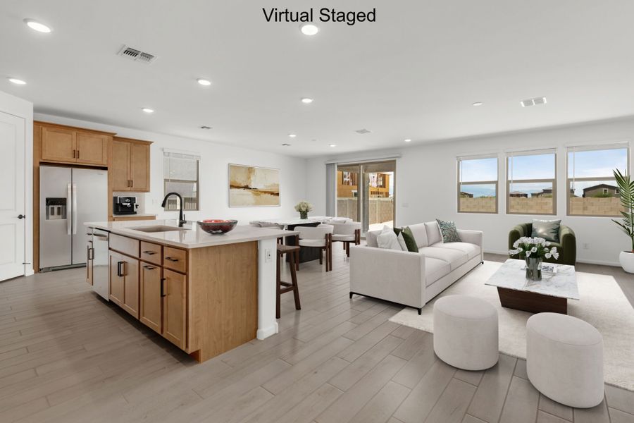 Furnished interior view inside a new home in Blackhawk, Tucson (Image 3).