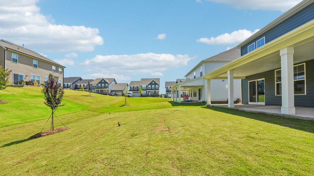 The Burton Plan by DRB Home in Lakeside Glen York, SC - Backyard The Burton Plan by DRB Home in Lakeside Glen York, SC - Backyard