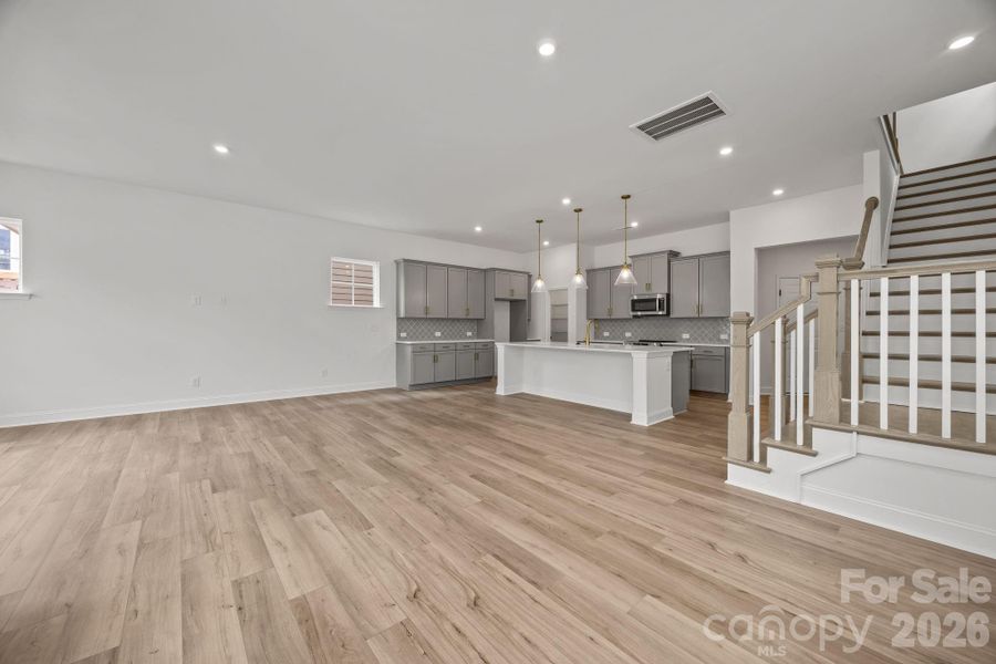 Spacious, unfurnished interior of a new home in The River District Townhomes, Charlotte (Image 10).