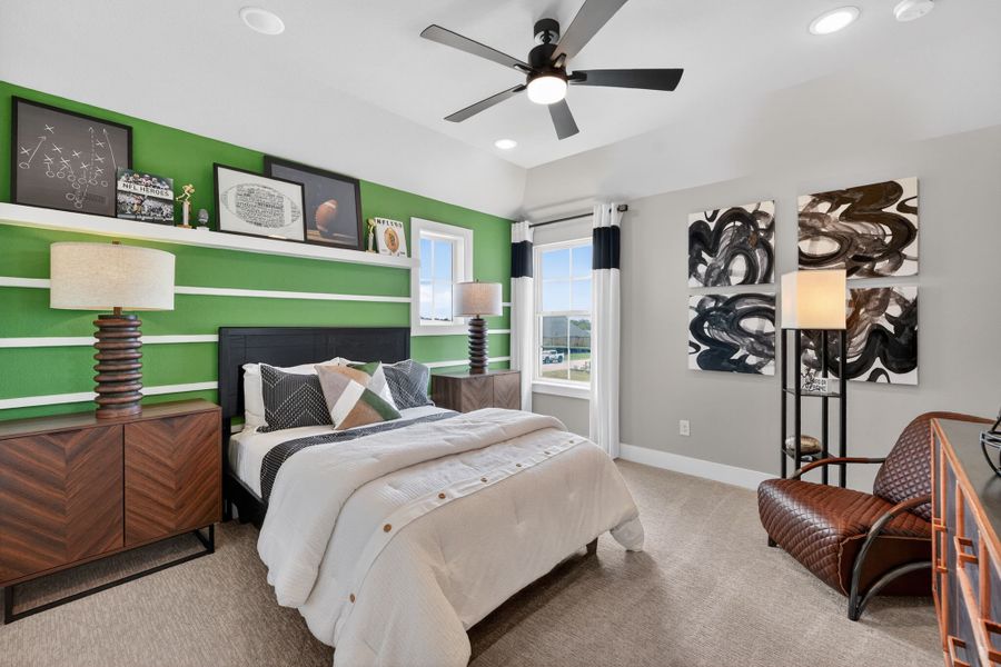 Furnished interior view inside a new home in Highland Crossing, Celina (Image 28).