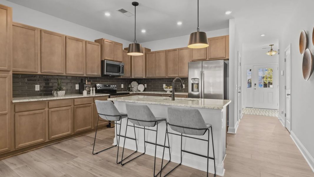 Furnished interior view inside a new home in Bell Glen, Charlotte (Image 6).