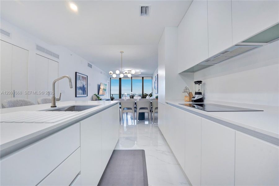 Furnished interior view inside a new home in , Miami (Image 17).