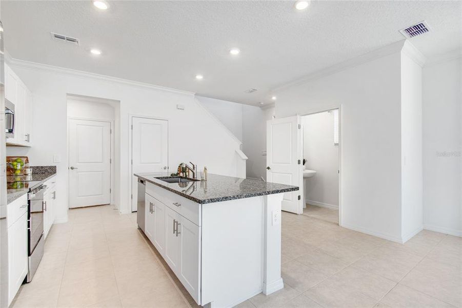 Furnished interior view inside a new home in , Tampa (Image 11). Furnished interior view inside a new home in , Tampa (Image 11).