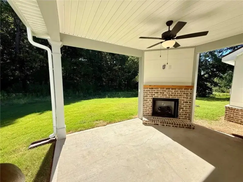 Exterior details and patio area of a home in Grandview at Millers Mill, Stockbridge (Image 4).