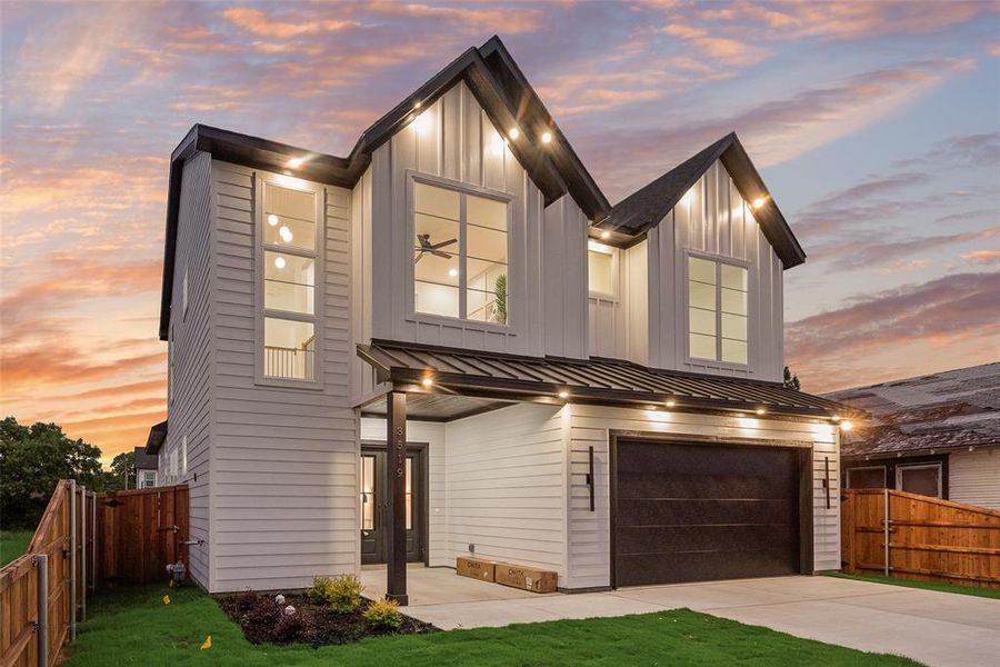 Front exterior of a new home in , Dallas, TX, highlighting curb appeal (Image 27). Front exterior of a new home in , Dallas, TX, highlighting curb appeal (Image 27).