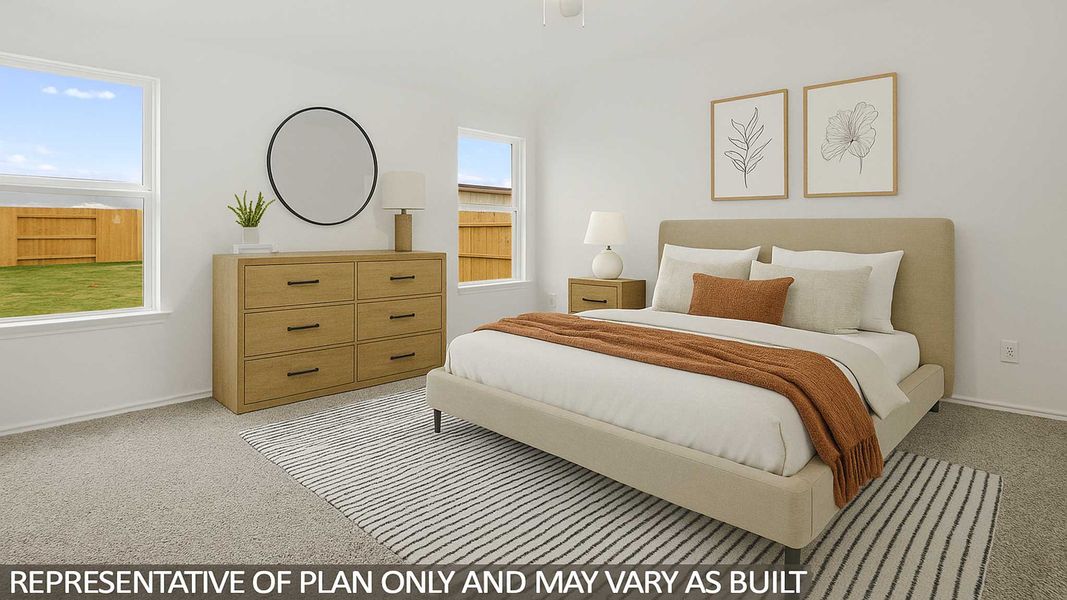 Furnished interior view inside a new home in Sunterra, Katy (Image 5).