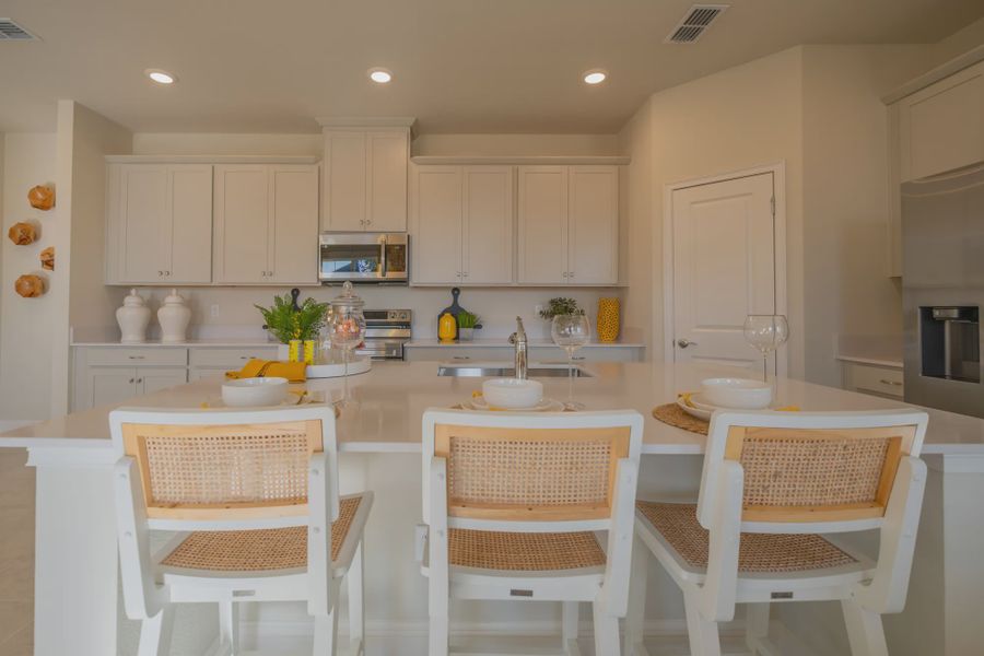 Representative furnished interior of a home built from the Aster by Jones Homes USA in Havenfield at Crossprairie, St. Cloud (Image 4). Representative furnished interior of a home built from the Aster by Jones Homes USA in Havenfield at Crossprairie, St. Cloud (Image 4).
