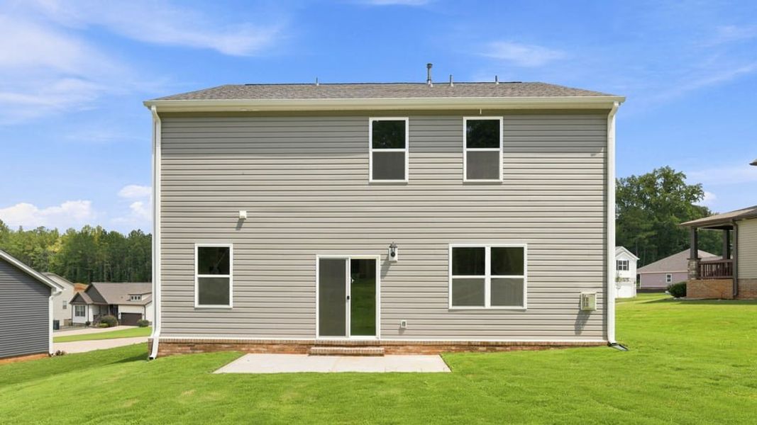 Exterior details and patio area of a home in Pine Lake Estates, Anderson (Image 19).