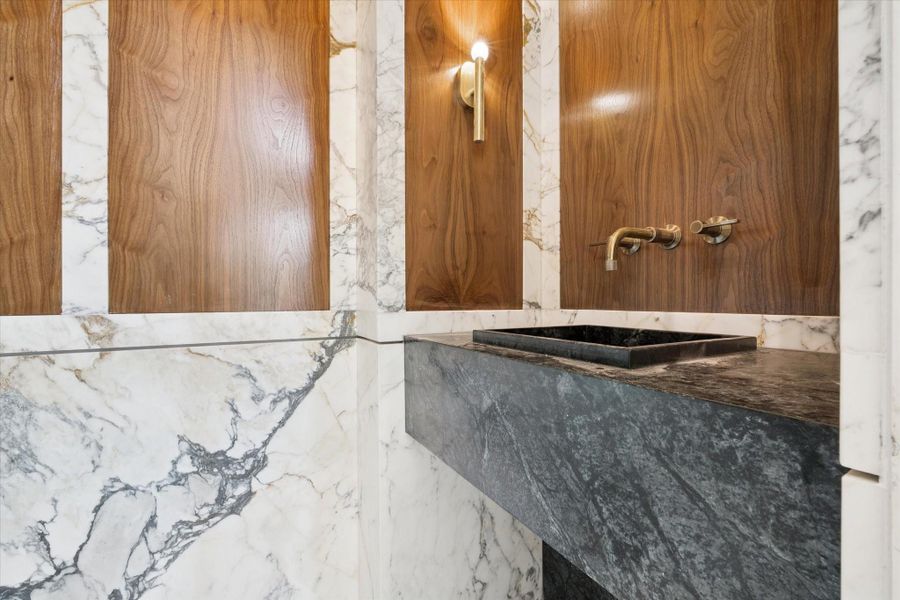 Powder room downstairs.