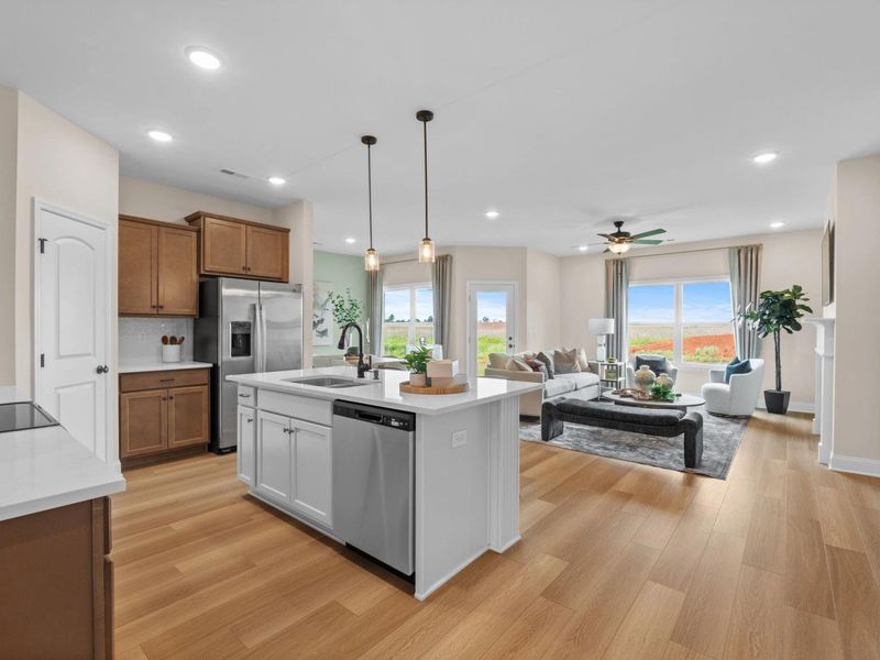 Furnished interior view inside a new home in Waverly Estates, Nevada (Image 8). Furnished interior view inside a new home in Waverly Estates, Nevada (Image 8).
