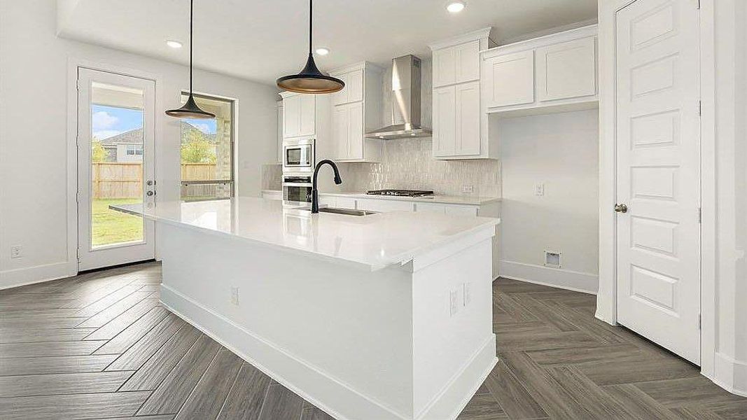 Furnished interior view inside a new home in The Trails, New Caney (Image 5).