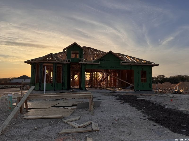 In-progress construction of a new home in Stream Waters, Seguin, TX (Image 14).