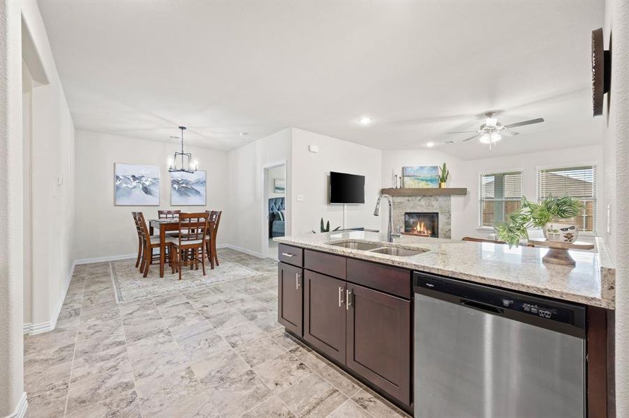 Furnished interior view inside a new home in Deberry Reserve, Royse City (Image 15). Furnished interior view inside a new home in Deberry Reserve, Royse City (Image 15).
