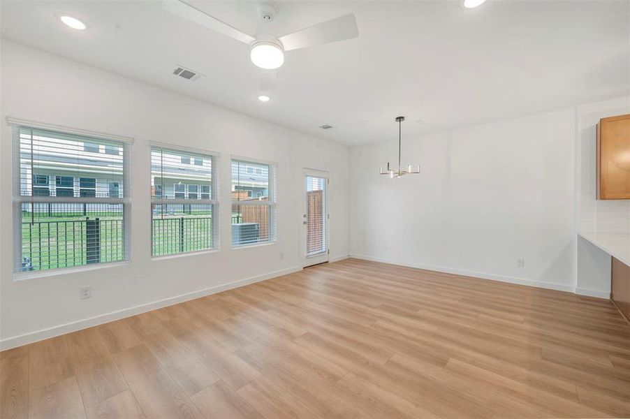 Spacious, unfurnished interior of a new home in Providence Commons, Providence Village (Image 31). Spacious, unfurnished interior of a new home in Providence Commons, Providence Village (Image 31).