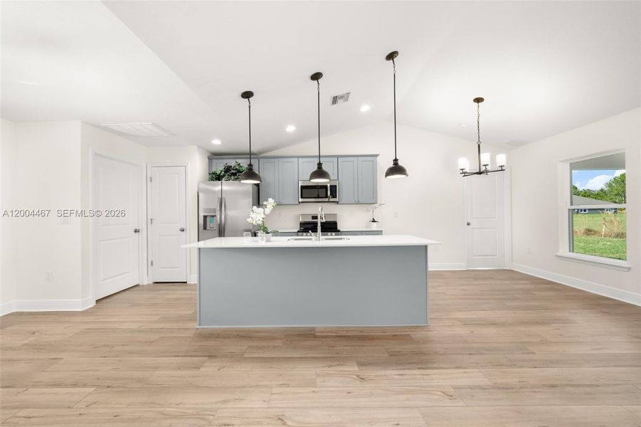 Furnished interior view inside a new home in , Sebring (Image 7).