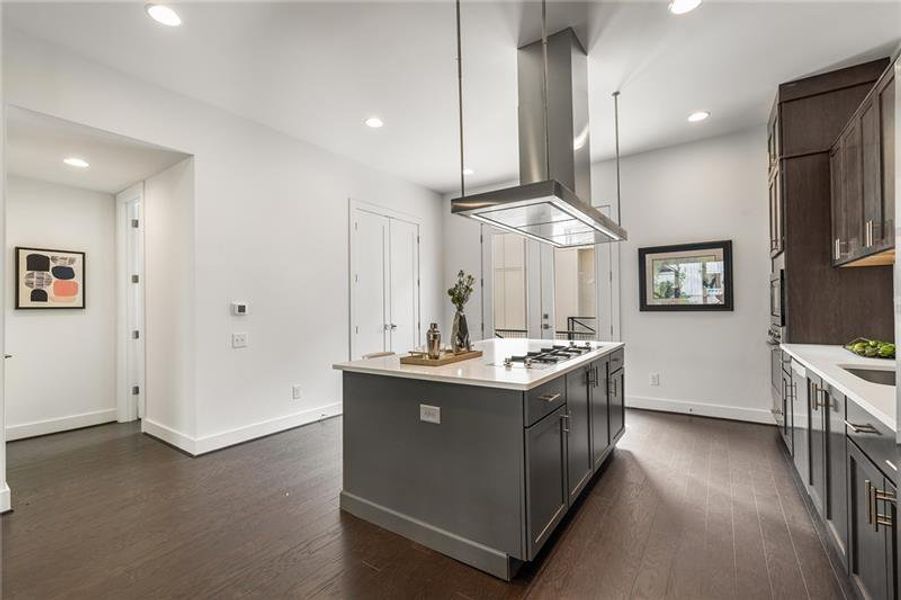 Furnished interior view inside a new home in Maynard Terrace Townhomes, Atlanta (Image 18). Furnished interior view inside a new home in Maynard Terrace Townhomes, Atlanta (Image 18).