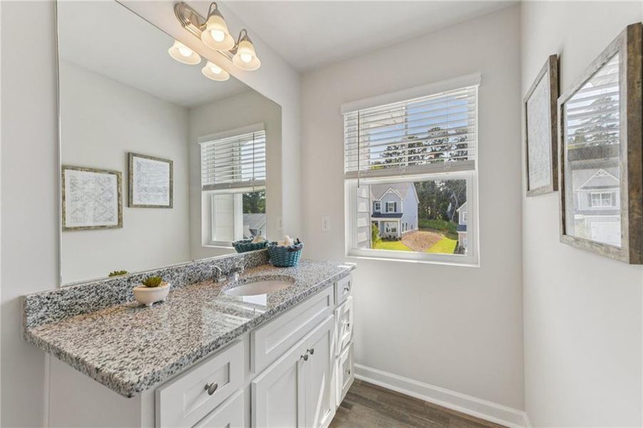Furnished interior view inside a new home in The Hills at Cedar Creek, Winder (Image 28).