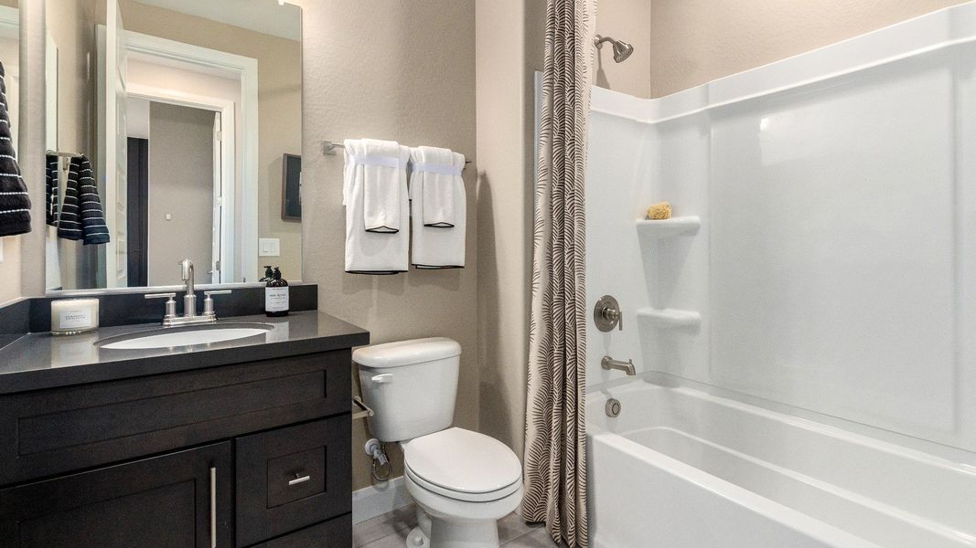 Furnished interior view inside a new home in Flora at Surprise City Center, Surprise (Image 15).