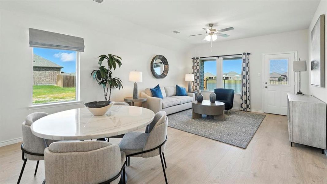 Furnished interior view inside a new home in Winchester Crossing, Princeton (Image 3).