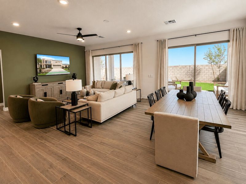 Representative furnished interior of a home built from the Willow by William Ryan Homes in Alta Vida at Westpark, Buckeye (Image 7). Representative furnished interior of a home built from the Willow by William Ryan Homes in Alta Vida at Westpark, Buckeye (Image 7).