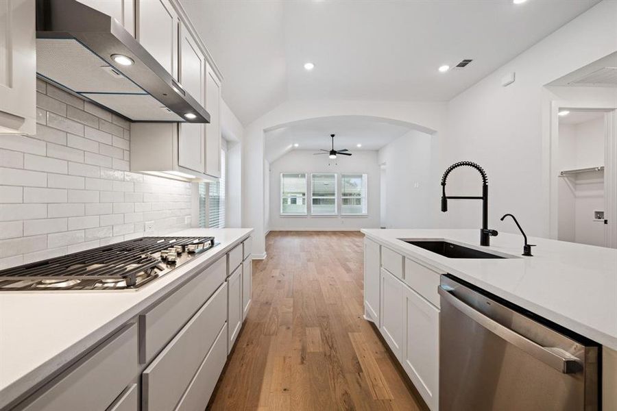 Furnished interior view inside a new home in Gateway Village - The Reserve: 45ft. lots, Denison (Image 7).