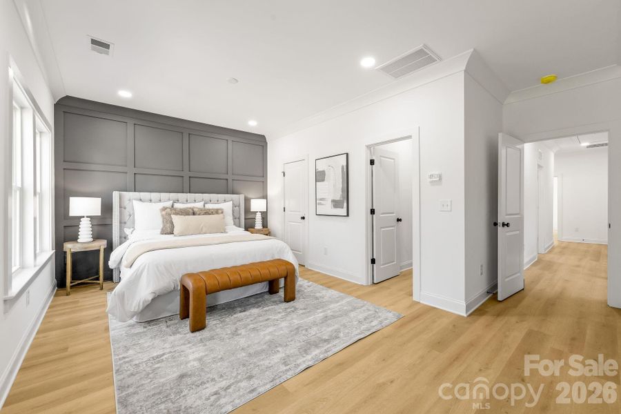 Furnished interior view inside a new home in , Charlotte (Image 18). Furnished interior view inside a new home in , Charlotte (Image 18).