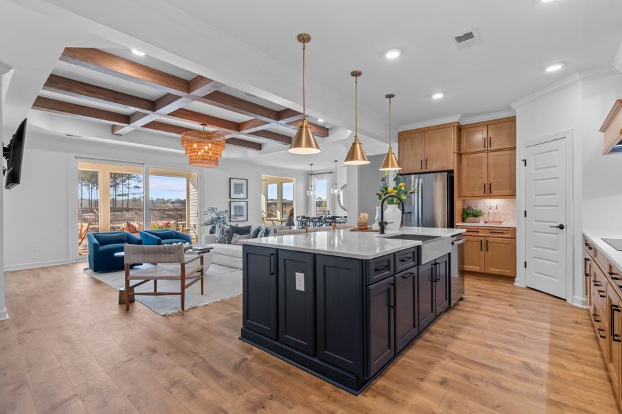 Representative furnished interior of a home built from the The Surfrider by Chesapeake Homes in Coastal Club of the Carolinas, Calabash (Image 8).