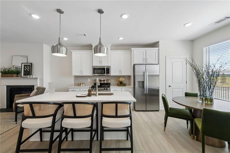 Furnished interior view inside a new home in Tribute, Hoschton (Image 6).
