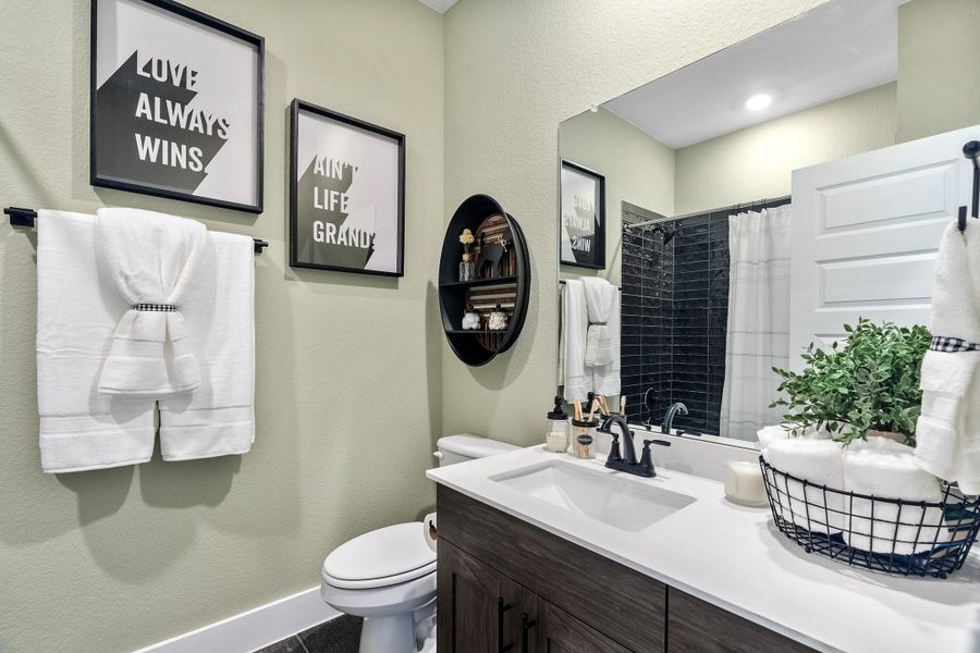 Furnished interior view inside a new home in Sweetwater, Austin (Image 13).