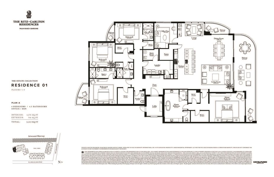 2D floor plan layout of this home in The Ritz-Carlton Residences, Palm Beach Gardens, FL (Image 3). 2D floor plan layout of this home in The Ritz-Carlton Residences, Palm Beach Gardens, FL (Image 3).