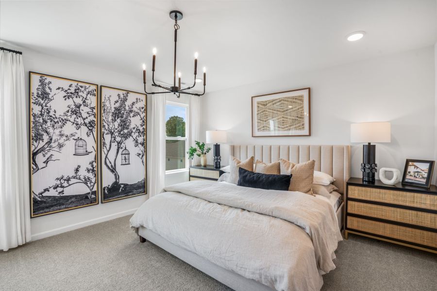 Representative furnished interior of a home built from the Claymore by Mattamy Homes in Magnolia Park Townes, Garner (Image 13).