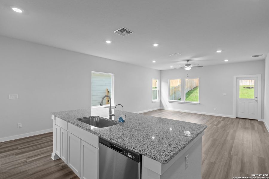 Furnished interior view inside a new home in The Meadows at Hunters Ranch, San Antonio (Image 10).