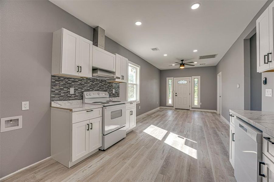 Furnished interior view inside a new home in , Rice (Image 8).