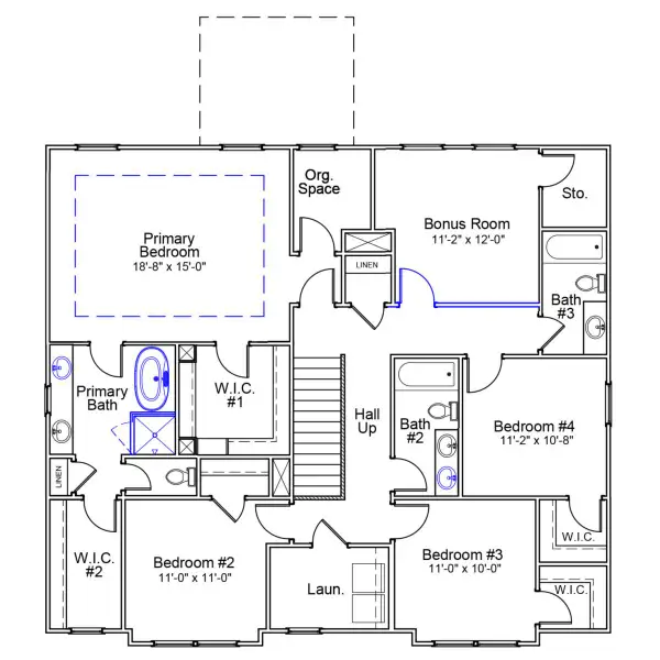 2D floor plan layout of this home in Porter Ridge, Elgin, SC (Image 3).