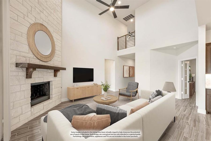 Furnished interior view inside a new home in Silo Mills, Joshua (Image 29).