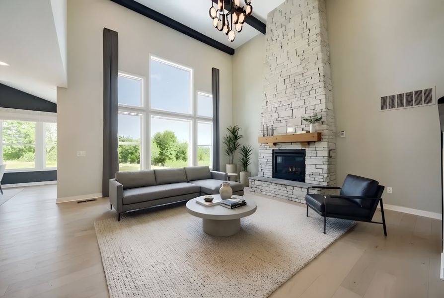 Furnished interior view inside a new home in Woodberry, Canton (Image 40).