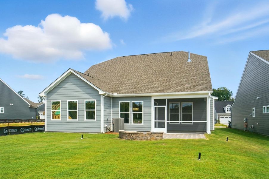 Front exterior of a new home in Heritage - 55+ Community, Indian Trail, NC, highlighting curb appeal (Image 28). Front exterior of a new home in Heritage - 55+ Community, Indian Trail, NC, highlighting curb appeal (Image 28).