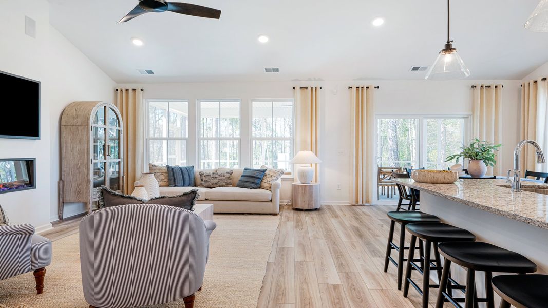 Representative furnished interior of a home built from the Avondale by DRB Homes in Bellerose, Gibsonville (Image 11). Representative furnished interior of a home built from the Avondale by DRB Homes in Bellerose, Gibsonville (Image 11).