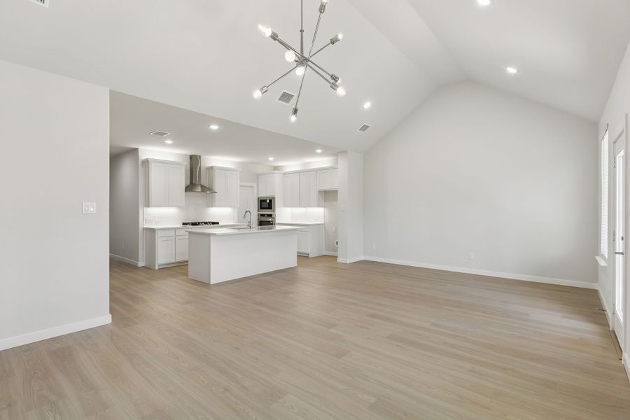 Open Floor Plan in the Masters home plan by Trophy Signature Homes – REPRESENTATIVE PHOTO