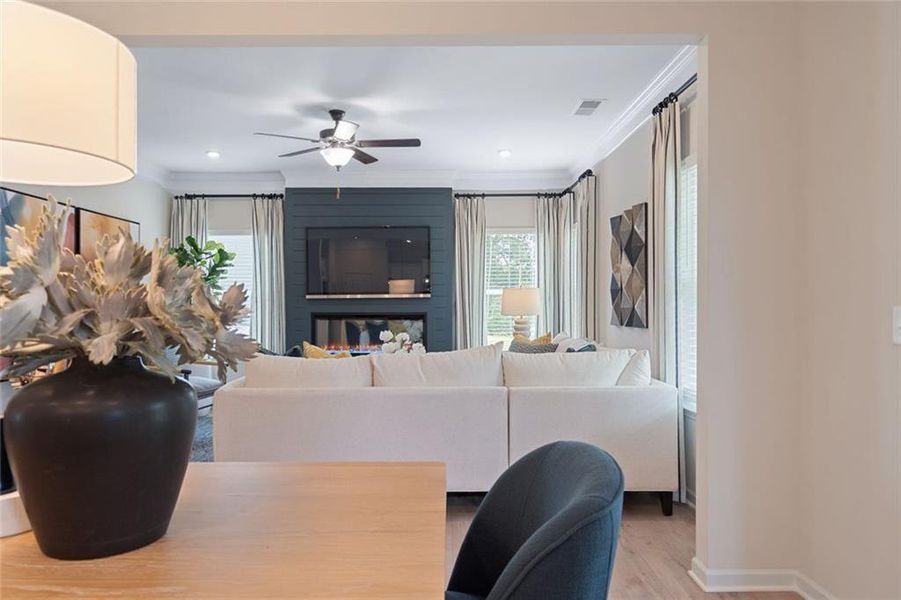 Furnished interior view inside a new home in Evergreen at Lakeside, Temple (Image 10).