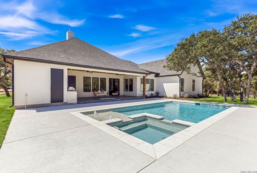Exterior details and patio area of a home in , Boerne (Image 29).