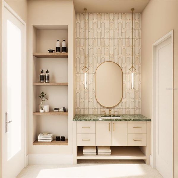 Furnished interior view inside a new home in , Orlando (Image 15). Furnished interior view inside a new home in , Orlando (Image 15).