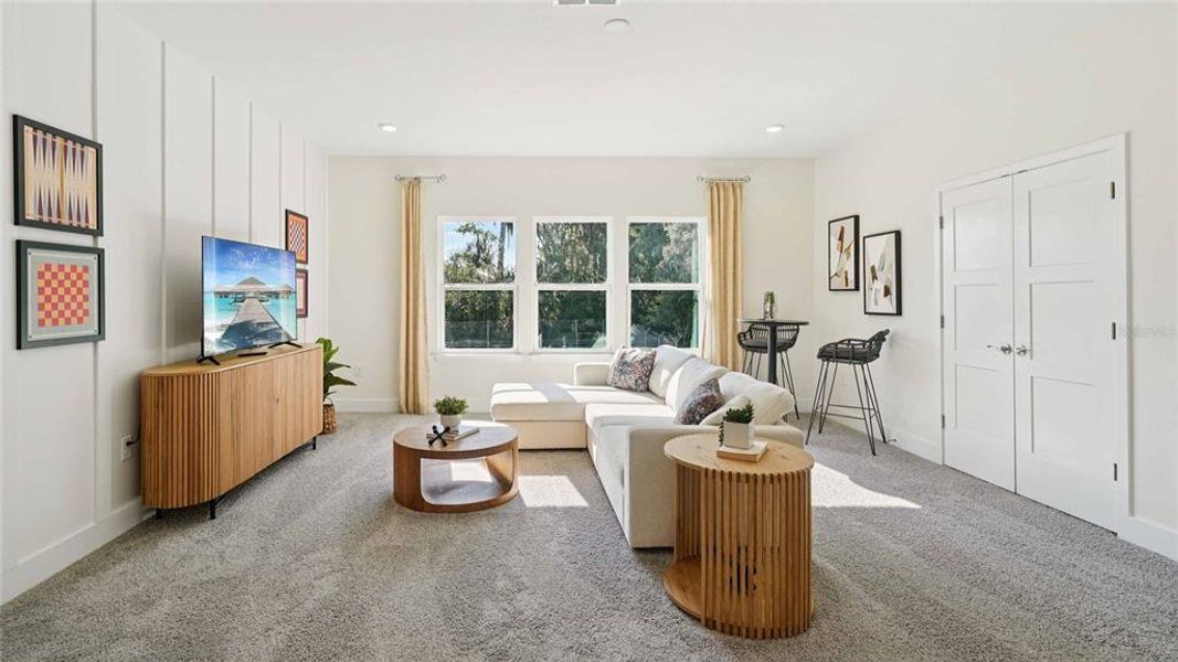 Furnished interior view inside a new home in Buchanan Trails, Newberry (Image 10).