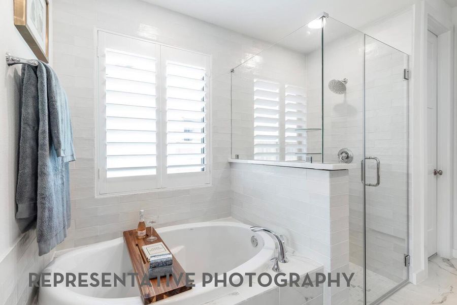 Furnished interior view inside a new home in Santa Rita Ranch, Liberty Hill (Image 19).