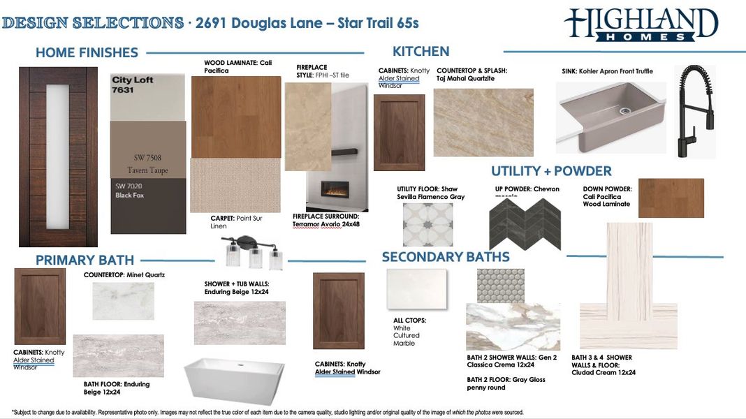 Sample of building materials used in homes in Star Trail, Prosper (Image 35).