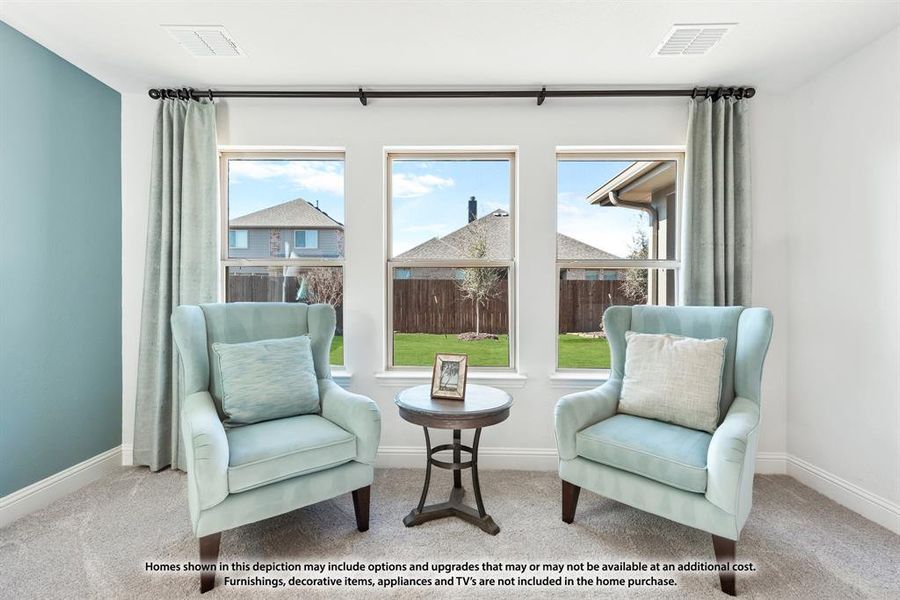 Furnished interior view inside a new home in North Grove, Waxahachie (Image 11).