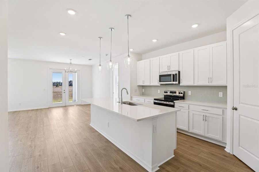 Furnished interior view inside a new home in Sunbrooke, St. Cloud (Image 7). Furnished interior view inside a new home in Sunbrooke, St. Cloud (Image 7).